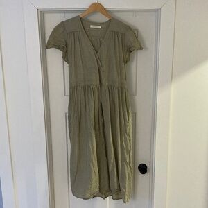 Christy Dawn Dawn dress in green gingham